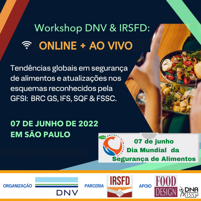 Wokshop - Tendências globais em segurança de alimentos e atualizações nos esquemas reconhecidos pela GFSI